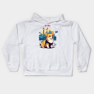 Cute Corgi Kids Hoodie